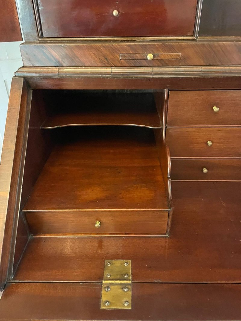 Antique 18th Century Rosewood Bureau Bookcase - Image 11